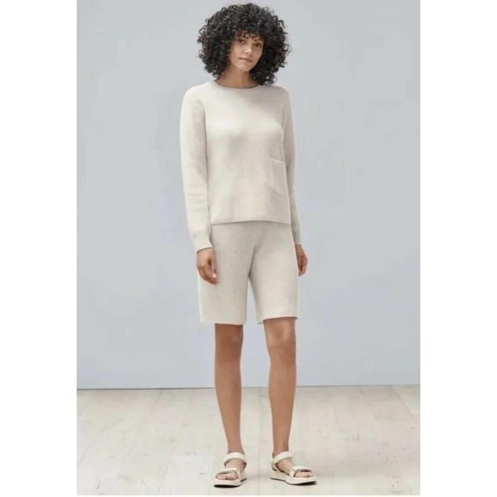 Johnny Was Calme Women’s Cashmere Ribbed Bermuda Shorts NWT Size Medium